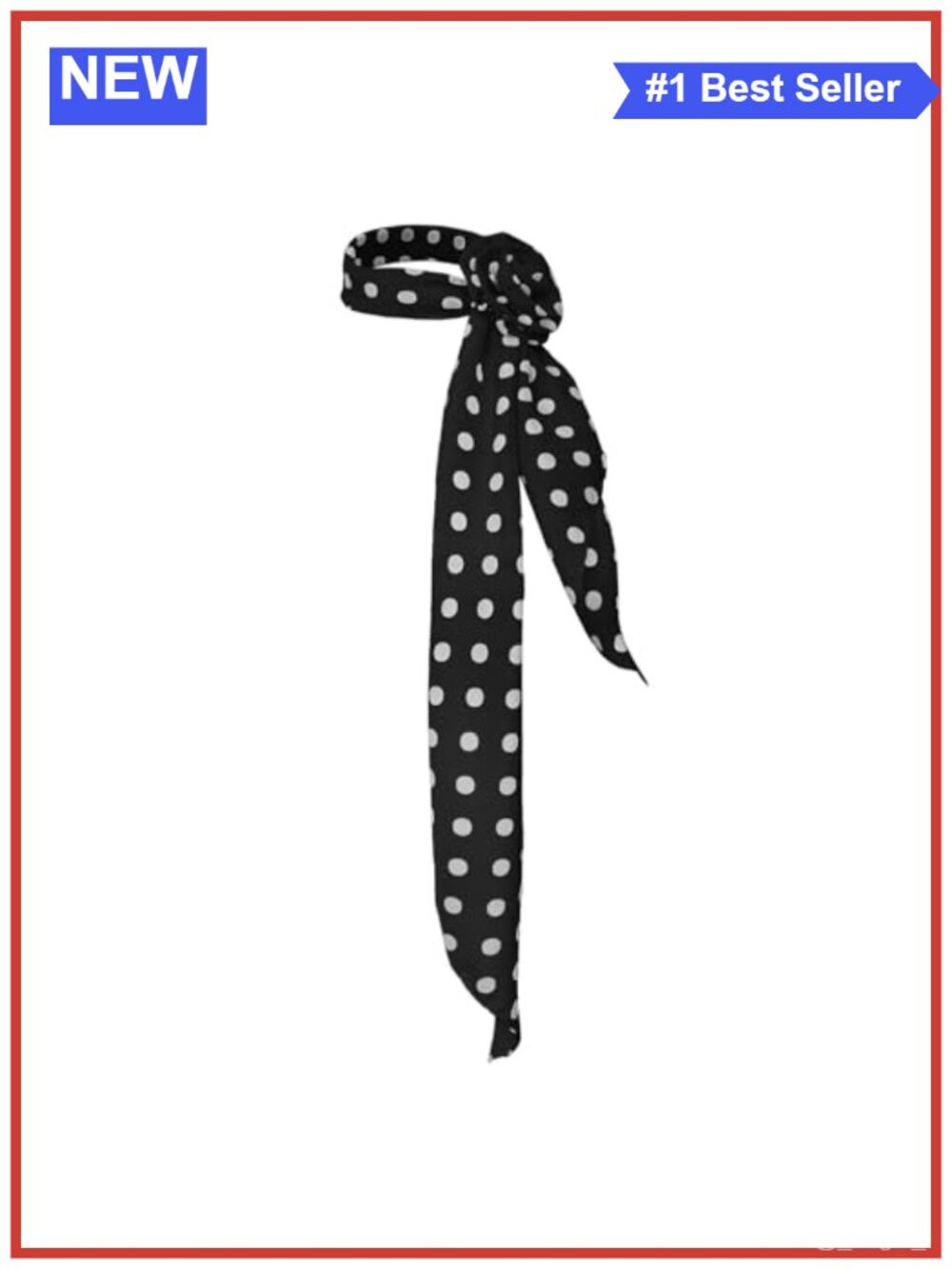 Chiffon Polka Dot Scarf Women Neck Scarf with Rose Clip Lightweight